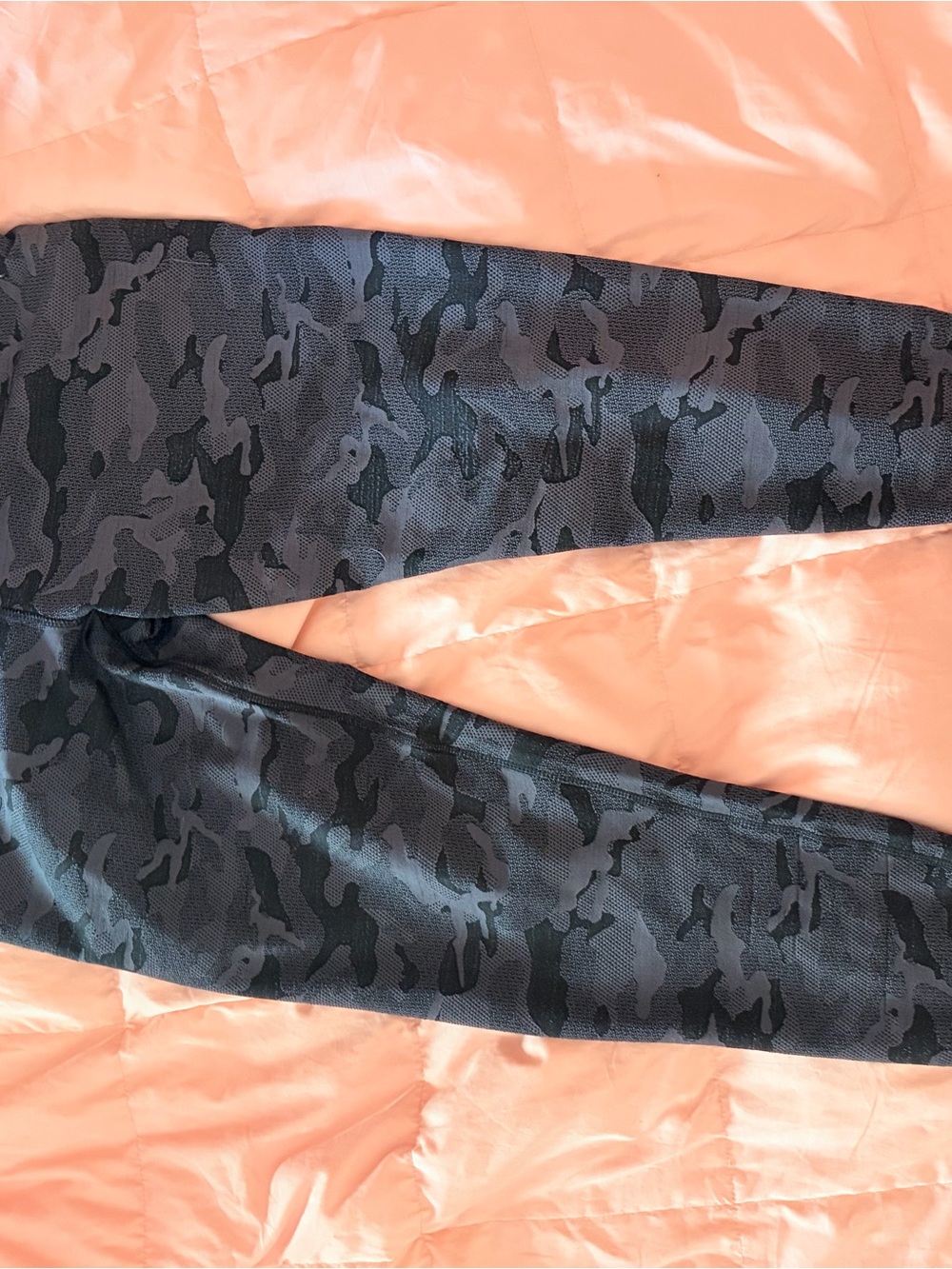 Black Camouflage Active Leggings